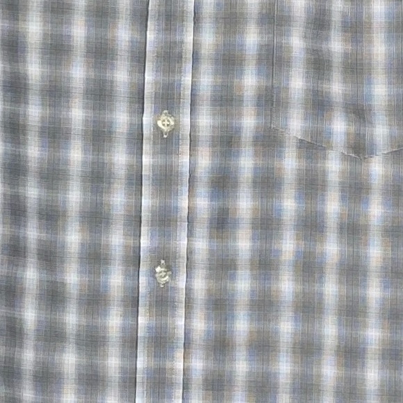 BILLABONG Gray Checkered Plaid Long Sleeve Button Down Dress Shirt Preppy XL - Picture 6 of 10